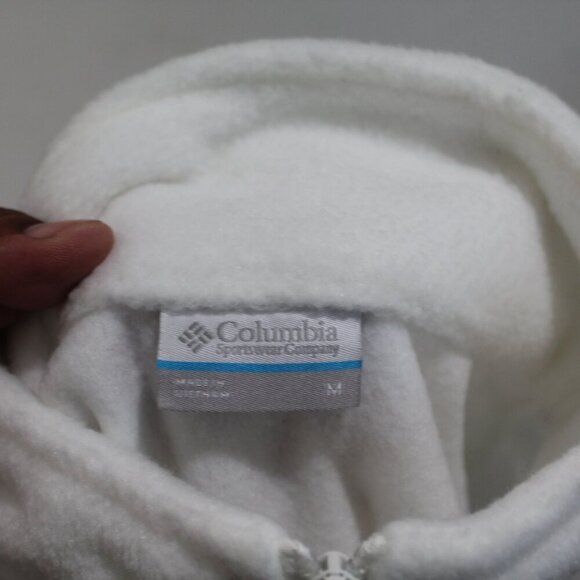 Columbia Women White Sweater Vest Sleeveless Size Medium - Picture 8 of 9